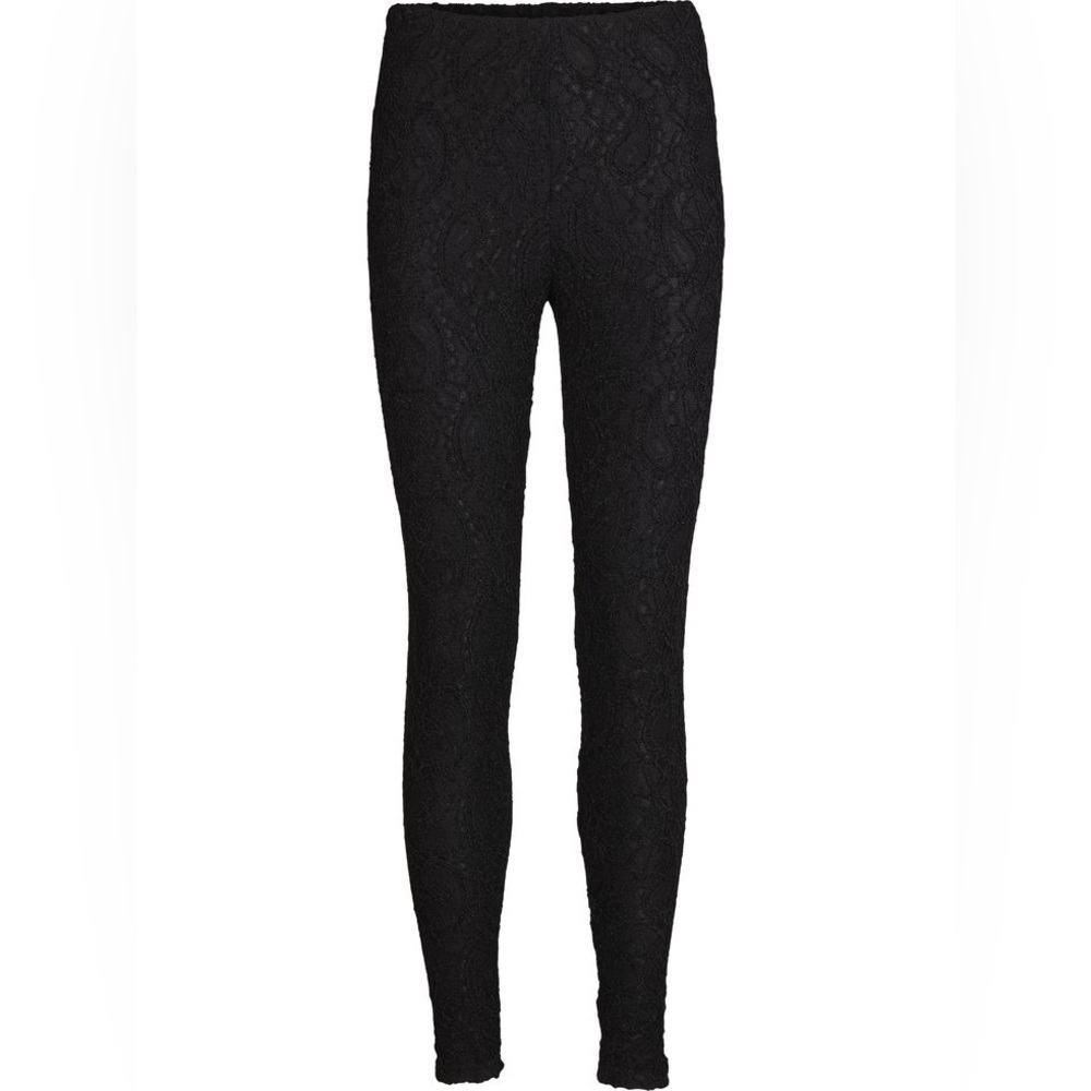 Black Leggings Lace Design